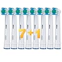 Braun Oral-B Aufsteckbürsten Precision Clean 7er +1 (für alle rotierenden Zahnbürsten von Oral-B) (limitierte Edition)