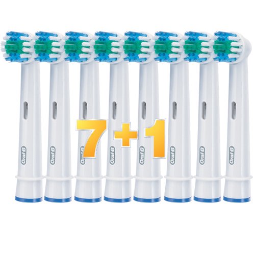 Braun Oral-B Aufsteckbürsten Precision Clean 7er +1 (für alle rotierenden Zahnbürsten von Oral-B) (limitierte Edition)