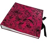 Paperchase Traditional Photo Album. Raspberry Flock Design