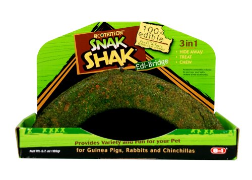 eCOTRITION Snak Shak Large Bridge, Guinea Pig/Rabbit