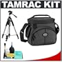 Tamrac 3340 Aero 40 Camera Bag (Black) + Tripod + Accessory Kit for Canon Rebel XSi, XS, T1i, XTi, 40D, 50D, Nikon D40, D60, D5000, D90, D300, D700, Olympus Evolt E-30, E-450, E-520, E-620, and Sony Alpha A200, A300, A350, A700 Digital SLR Cameras