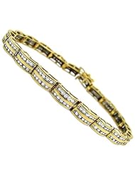 2.75ct Round Diamond Channel Set Bracelet 14k Yellow Gold
