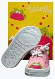 Monkey Toes Little Girls Flutter Bug Tennis Shoes (SZ 5)