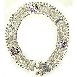 Gift Ideas for Girls Ankle Bracelets Sterling Silver Foot Jewelry Pair 10 inches (sanklt061)