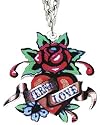 Ed Hardy Rose Eternal Love Painted 24in Necklace