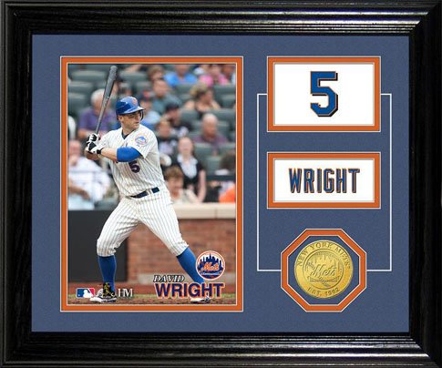 Highland Mint MLB New York Mets David Wright Player Pride Desktop Photo Mint
