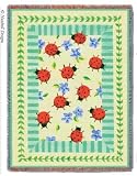 Lady Bug Garden Throw - 70 x 54 Blanket/Throw