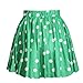 SAYM Women Girls Stretchy Polka Dot Flared Casual Mini Skirt