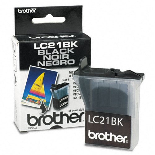 Brother LC21BK Ink 950 Page-Yield Black Easy-To-Replace Four-Cartridge Ink System Dye-Based Ink