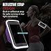 MoKo Phone Armband, Water Resistant Running Cell Phone Armband with Key Holder Adjustable Band Compitable with iPhone 11 Pro, X, Xs, 8, 7, 6, 6s, 5s, 5c, SE, 5, 4S,4 for Walking Fitness, Purple