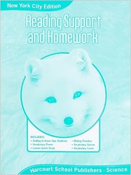 Harcourt science reading support and homework grade 5 picture