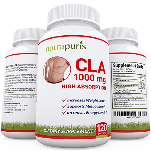 BEST CLA Supplement For Weight Loss - #1 Conjugated Linoleic Acid Diet Pills For Women And Men - CLA Safflower Supplement - CLA Safflower Oil - 120 Rapid Release 1000mg CLA Softgels - 100% Guaranteed!