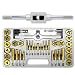 Neiko 40-Piece Titanium Coated Tap & Hexagon Die Set - SAE #4 to 1/2-Inch