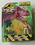 Jurassic Park The Lost World - Eddie Carr Master Mechanic With Capture Claw Launcher And Triceratops Hatchling By Kenner in 1996IMAGE