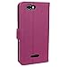 BLU Studio 5.0 C HD D534u Case, Abacus24-7 BLU Studio 5.0C HD Wallet Case with Flip Cover, Stand and Pockets for ID, Credit Cards - Purple BLU Studio 5.0 C HD D534u Flip Case