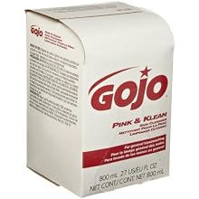 Gojo 9128-12 Klean Skin Cleanser Refill, Pink Color (12 per Case)