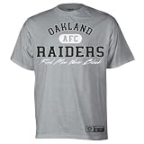NFL Men's Oakland Raiders Classic Slogan Tee (Grey, XX-Large)