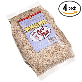 Bob's Red Mill Gluten Free Whole Grain, Rolled Oats, 32-Ounce Bags (Pack of 4)
