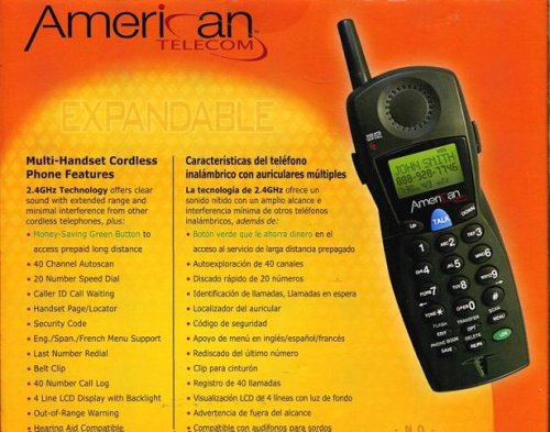 Telecom Base Cordless School Money Expandable Phone