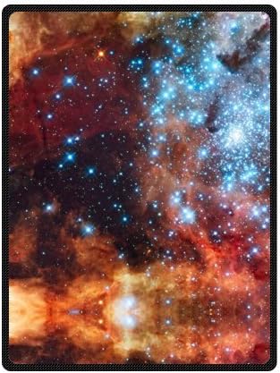 Funny Galaxy Nebula Blanket - Space Nebula Universe Retro Galaxy Tribal Patterned Fleece Throw Blankets 58 inches x 80 inches (Large)