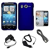 Blue Durable Protective Rubberized Crystal Hard Case Cover for AT&T Wireles ....