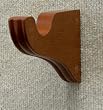 Support Bracket in Walnut finish for a 1-3/8" dowel rod - 2/pack [CAPITOL CITY LUMBER]