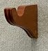 Support Bracket in Walnut finish for a 1-3/8" dowel rod - 2/pack [CAPITOL CITY LUMBER]