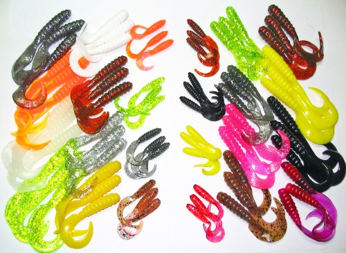 Swirl Tail 72 piece Grub Pack