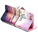 Vogue 4014078 Synthetic Leather Flip Case with Wallet Card Slots and All-around TPU Inner, Magnetic Skin Cover for iPhone 6S - Never Stop Dreaming