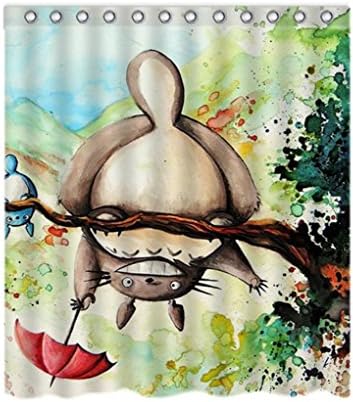 Studio Ghibli Characters All Decorative Custom Design Personalized Fashion Waterproof Shower Curtain 60 "X72"