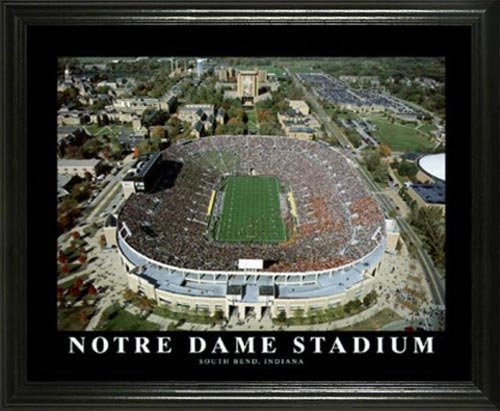 Notre Dame Fighting Irish - Notre Dame Stadium Aerial - Lg - Framed Poster Print