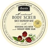 Organic Body Scrub - Brown Sugar, Shea Butter - Raspberry Mint