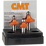 CMT 838.501.11 3-Piece Roundover 1/2-Inch Shank Router Bit Set