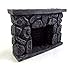 Dollhouse Miniature Rustic Fieldstone Fireplace