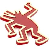 nOir Red Keith Haring Barking Dog Pin