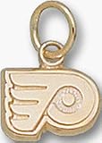 Philadelphia Flyers 'P Logo' 1/4' Charm - 14KT Gold Jewelry