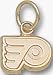 Philadelphia Flyers P Logo 1/4 Charm - 14KT Gold Jewelry
