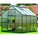 Gardman 8' x 6' Aluminium Garden Greenhouse Frame , polycarbonate pack, galvanised base, base anchors and assembly tool