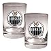 Edmonton Oilers NHL 2pc Rocks Glass Set - Primary Logo by Great American Products