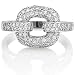 Sterling Silver 925 Cubic Zirconia CZ Square Ring - Women's Fashion Right Hand Ring