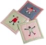 Sumersault Robots Wallhanging - Set of 3 Squares