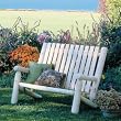 Rustic Natural Cedar High Back Settee