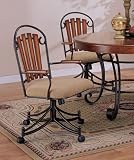 Keswick Caster Arm Chairs By Coaster Furniture