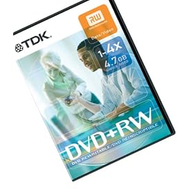 1x5 TDK DVD+RW 4,7GB 4x Speed, Video Box