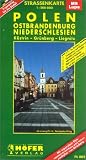  : H&ouml;fer Stra&szlig;enkarten, Polen, Ostbrandenburg, Niederschlesien: K&uuml;strin - Gr&uuml;nberg - Liegnitz. 2-sprachig. (PL 002). Mit separatem Ortsnamenverzeichnis