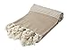 Cacala Pestemal Hand Loomed Turkish Bath Towels Beach Towel Highly Absorbent Quick and Easy Dry Soft and Comfortable for Shower, Spa, Pool, Gym and Yoga 100% Cotton GULBAHCE Series, 37x70