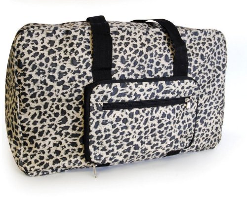 Lightweight Folding Printed Travel Bag Cabin Bag in Three Amazing Designs (Leopard)