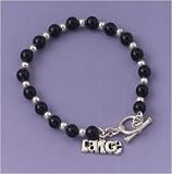 Sporting Goods : Beaded Bracelet & Dance Charm Black