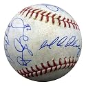 Detroit Tigers Team Signed MLB Baseball - Spring Training Used - Magglio Ordonez , Alex Avila , Austin Jackson , Brennan Boesch , Jhonny Peralta