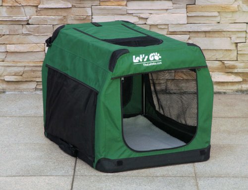 Lets Go Pet Soft Crate Carrier Cage for Travel - Indoor & Outdoor - Large 28